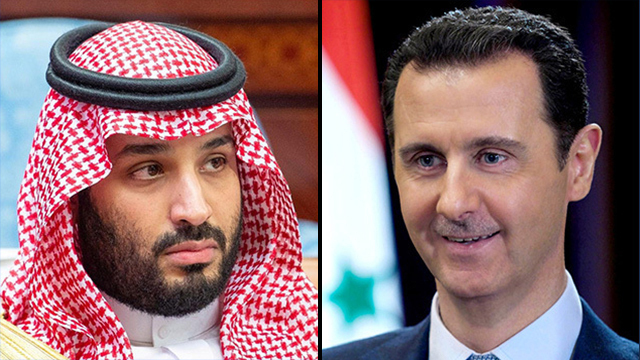El príncipe heredero saudita, Mohammad bin Salman, y el presidente sirio, Bashar Assad.a Assad se manifiestan en la ciudad de Idlib. 