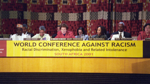 Conferencia Mundial Contra el Racismo celebrada en agosto del 2001 en Durban, Sudáfrica.
