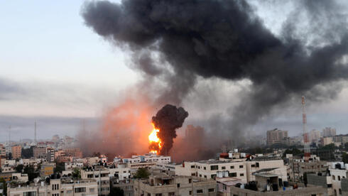 Bombardeos israelíes en Franja de Gaza. 
