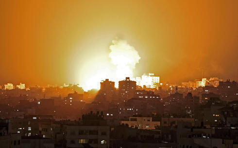 Un ataque de la Fuerza Aérea israelí sobre Gaza. 