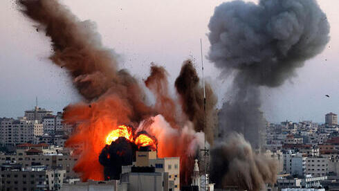 Bombardeo israelí en Gaza. 