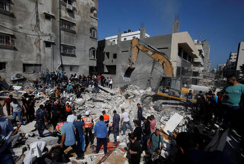 Destrucción en Gaza tras una ofensiva de las FDI. 
