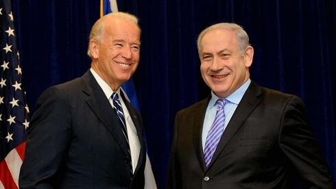 En esta foto de 2016 posan el entonces vicepresidente de Estados Unidos, Joe Biden, junto al primer ministro de Israel, Benjamín Netanyahu. 