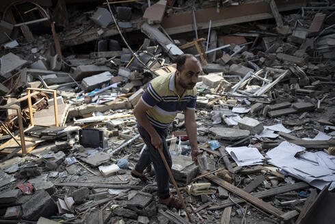 Escena de un bombardeo israelí en Gaza.