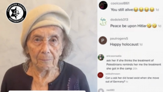 Mensajes antisemitas en un video de TikTok publicado por la sobreviviente del Holocausto Lily Elbert.