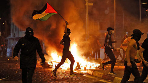 Disturbios de palestinos en el barrio de Shuafat, en Jerusalem Este. 