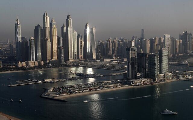 Vista general de las torres del distrito de Marina, en Emiratos Árabes Unidos. 