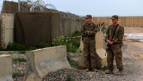 Soldados estadounidenses en la base aérea de Qayyarah, Irak. 