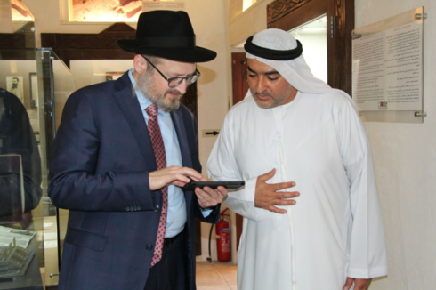 El rabino Mendy Chitrik en Dubai.