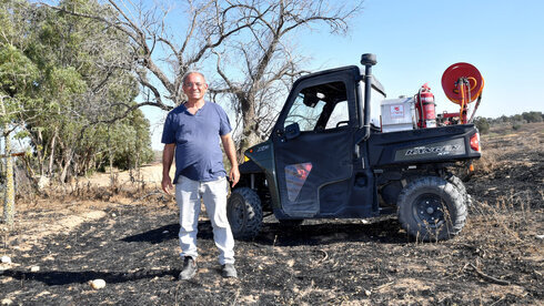 Jefe de la brigada de bomberos del kibutz Kissufim.