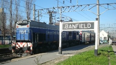 La estación de tren de Banfield, el lugar donde fue visto por última vez. 