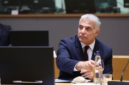 El ministro de Asuntos Exteriores, Yair Lapid, en el Consejo de Asuntos Exteriores de la UE. (EU) El ministro de Asuntos Exteriores, Yair Lapid, en el Consejo de Asuntos Exteriores de la UE.