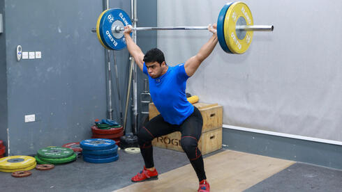 El levantador de pesas gazatí Mohammad Hamada, primer palestino que compite en los Juegos Olímpicos. 
