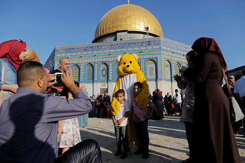 Fiesta del Sacrificio en la mezquita de Al Aqsa, en el Monte del Templo de Jerusalem. 