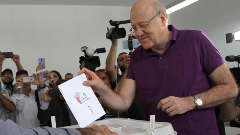 Najib Mikati en las elecciones de 2018 en el Líbano. 