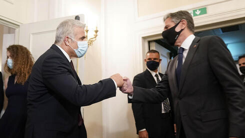 El ministro de Relaciones Exteriores, Yair Lapid, y el secretario de Estado de Estados Unidos, Antony Blinken, reunidos en Roma en junio. 