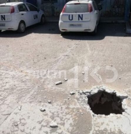 Un túnel de ataque descubierto debajo de una escuela de la UNRWA en Gaza. 