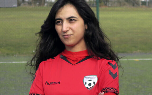 Khalida Popal, ex capitana de la selección femenina de Afganistán, en Copenhague en 2016. 