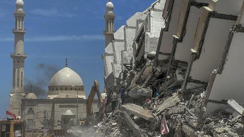 Destrucción en Gaza durante los combates de mayo entre Israel y terroristas palestinos.