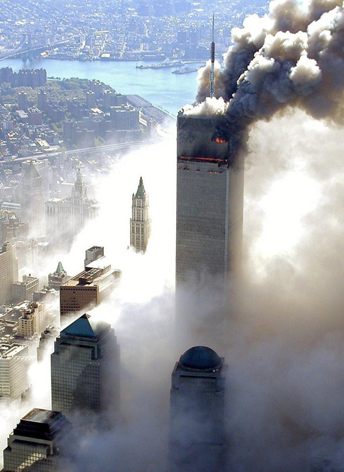 Ataque a las Torres Gemelas el 11 de septiembre de 2001.
