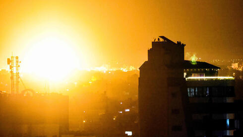Ataque de las FDI en la Franja de Gaza. 