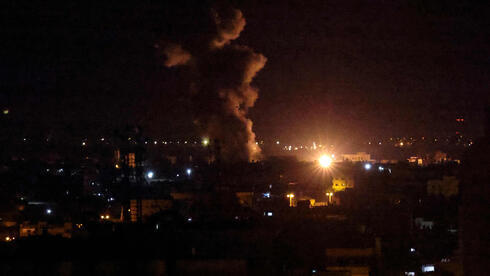 Uno de los ataques israelíes sobre Gaza, después de que desde la Franja se lanzaran cohetes hacia territorio de Israel. 