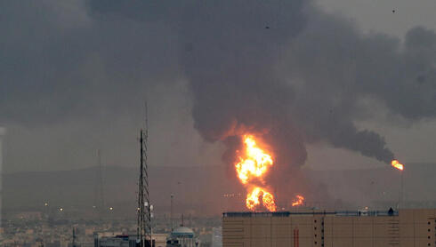Archivo: incendio en una instalación iraní. 