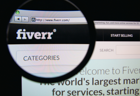 Fiverr, una de las páginas de trabajo freelance más populares del mercado.