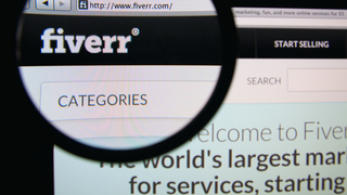 Fiverr, una de las páginas de trabajo freelance más populares del mercado.
