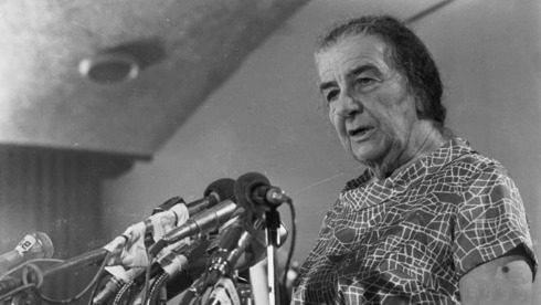 Golda Meir, primera ministra de Israel durante la Guerra de Yom Kipur.