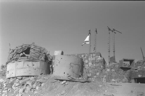 Puesto de avanzada de las FDI en el Monte Hermon durante la Guerra de Yom Kipur.