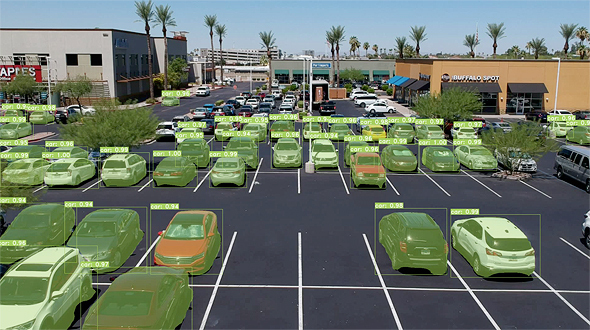 La solución tecnológica de Wisesight monitorea los vehículos en los estacionamientos y sus sensores detectan cuando un espacio está disponible. 