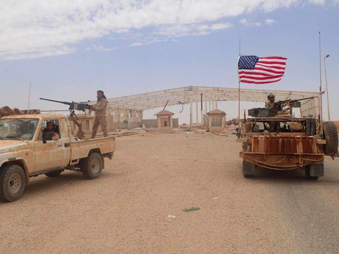 Fuerzas estadounidenses y kurdas en la base de al-Tanf en Siria. 