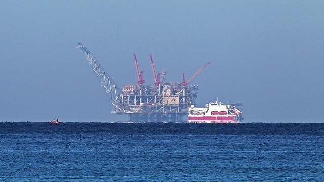 La plataforma de gas Leviatán, frente a las costas de Israel. 