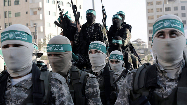 Miembros del ala militar de Hamás en Gaza. 