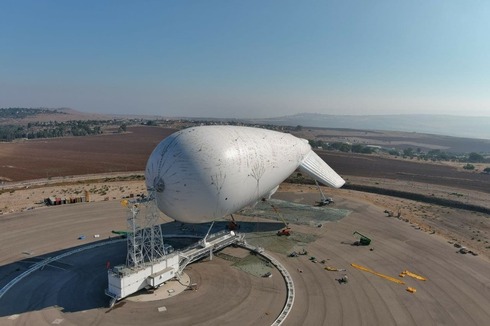 El globo gigante que usará Israel para detectar amenazas avanzadas.