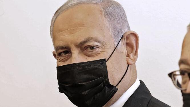 Benjamín Netanyahu en tribunales. 