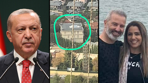 El presidente Recep Tayyip Erdogan, su casa en Estambul y Mordy y Natali Oknin. 