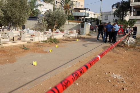 Escena del asesinato de Mohammed Odeh en Jaljulia. 