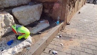Lugar del ataque en Jaffa. 