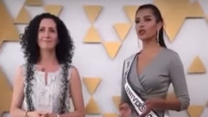 La embajadora israelí en Chile y la candidata a Miss Universo filmaron un video juntas. 