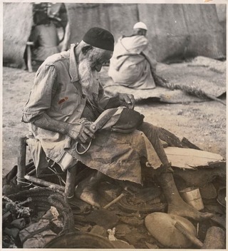 Un zapatero judío en Marruecos. 