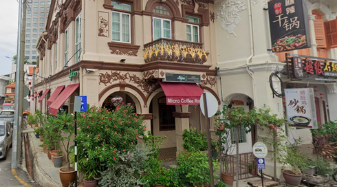 El edificio donde solía estar ubicada la sinagoga de Penang.