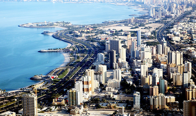 Una vista de la ciudad de Kuwait desde una de sus torres. 