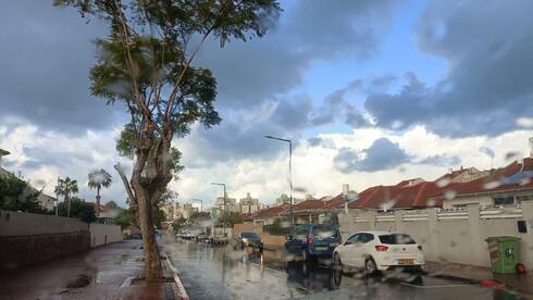 Ashkelon durante la tormenta "Carmel".