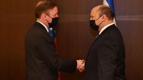 El asesor de Seguridad Nacional estadounidense, Jake Sullivan, y el primer ministro Naftali Bennett. (GPO) El asesor de Seguridad Nacional estadounidense, Jake Sullivan, y el primer ministro Naftali Bennett.