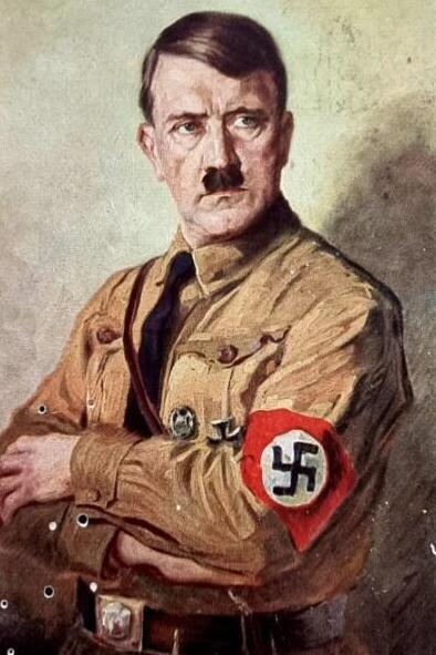  Postal con Adolf Hitler. 