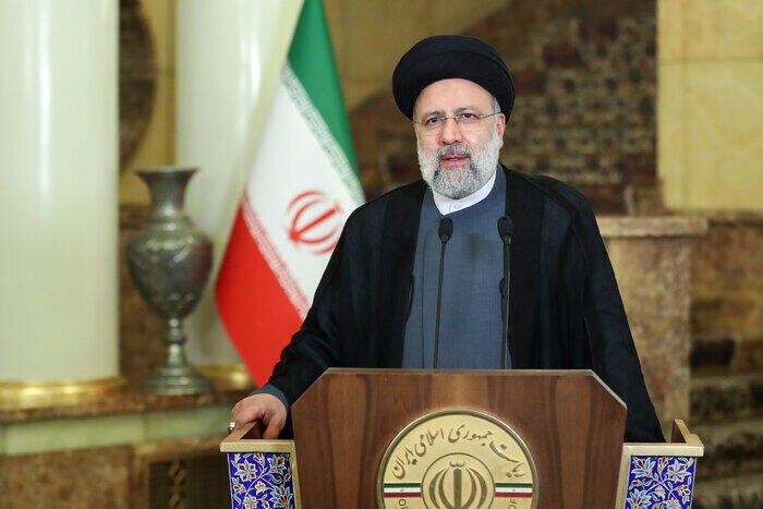 El presidente iraní Ebrahim Raisi.
