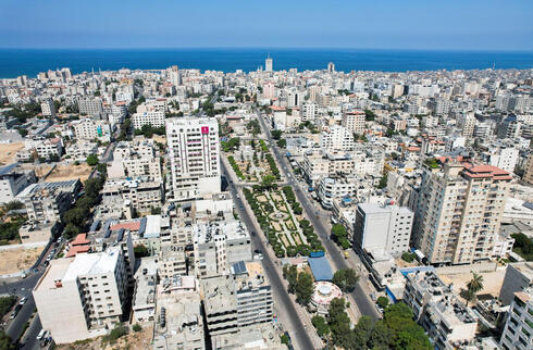 Vista aérea de la ciudad de Gaza. 
