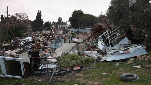 Restos de la casa palestina demolida el miércoles en el barrio Sheikh Jarrah de Jerusalem Este.